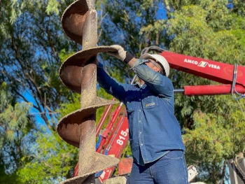 Recambio de luminarias led en el barrio San Ramón