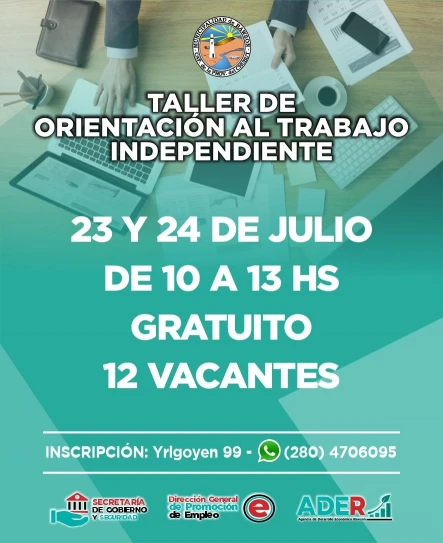 Rawson realiza un taller de orientación al trabajo independiente