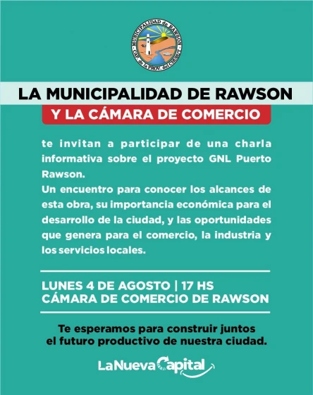 Proyecto GNL para Puerto Rawson: charla abierta